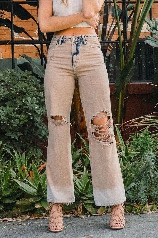 90'S VINTAGE HIGH RISE FLARE JEANS