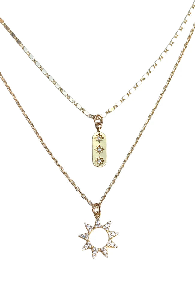 FB- INTERSTELLER 2 LAYER NECKLACE