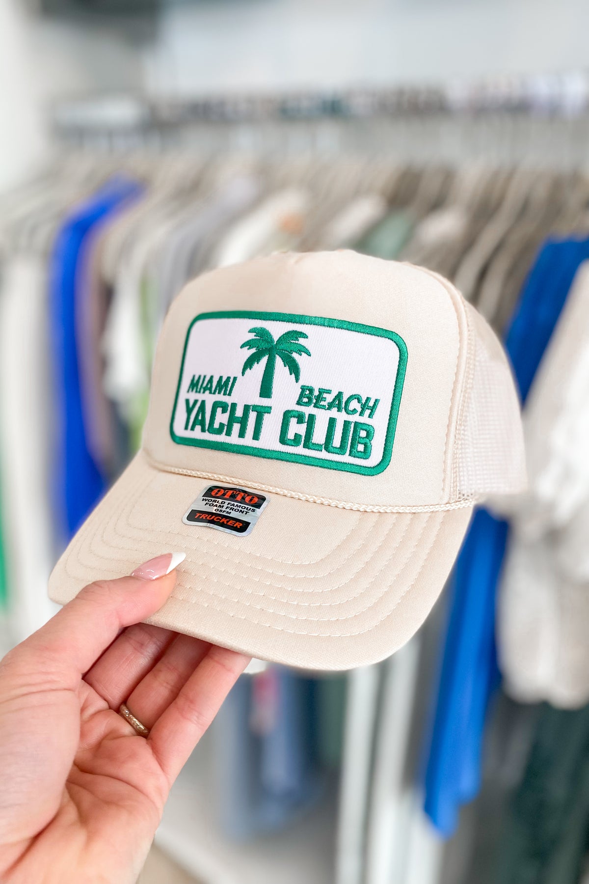 MAMI BEACH YACHT CLUB TRUCKER HAT